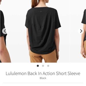 Lululemon Back in Action Shirt Size 2